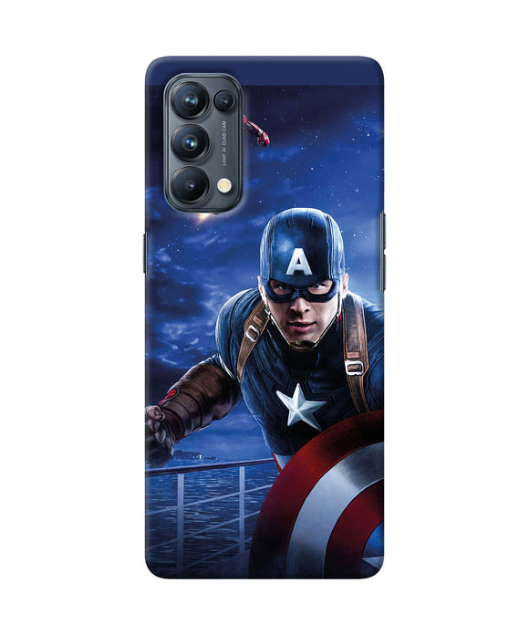 Captain with ironman Oppo Reno5 Pro 5G Back Cover