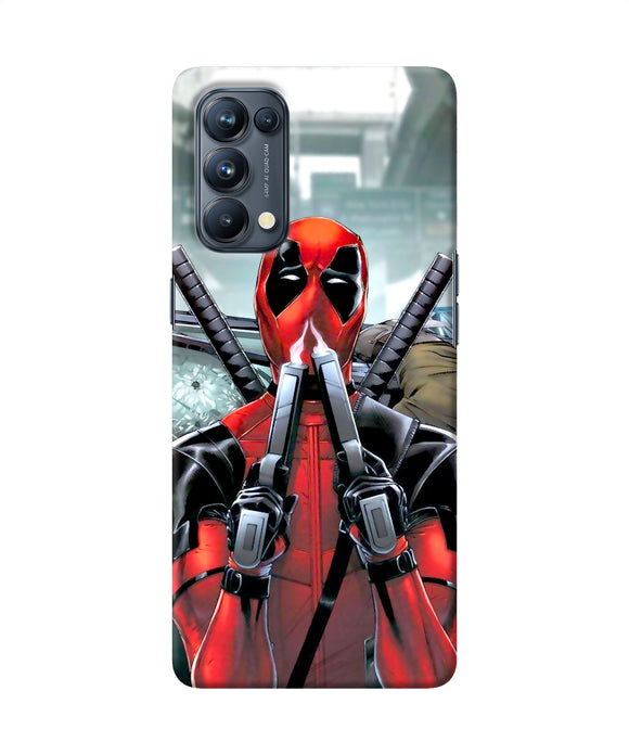 Deadpool with gun Oppo Reno5 Pro 5G Back Cover