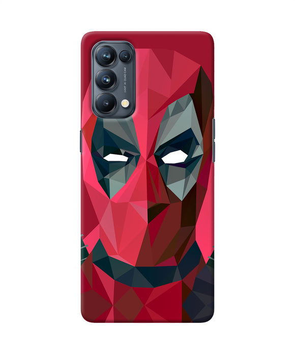 Abstract deadpool full mask Oppo Reno5 Pro 5G Back Cover