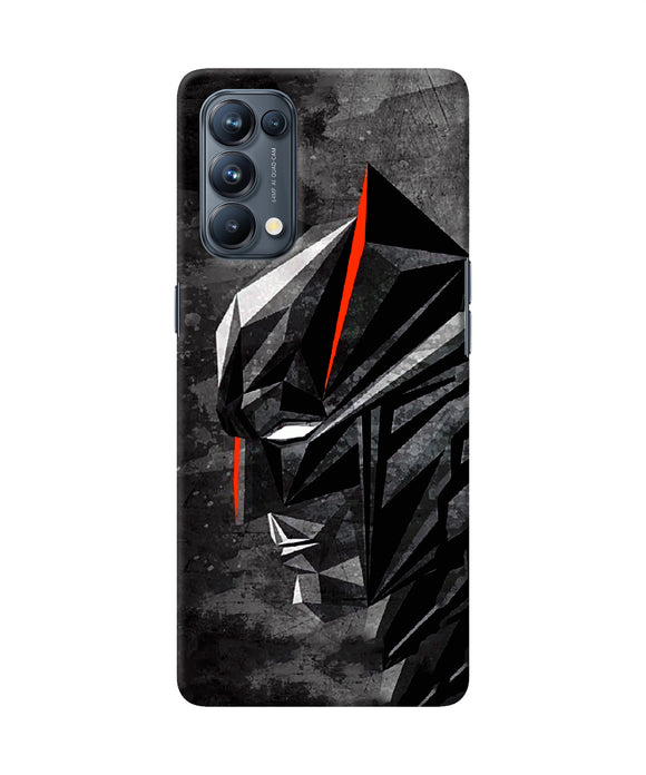 Batman black side face Oppo Reno5 Pro 5G Back Cover