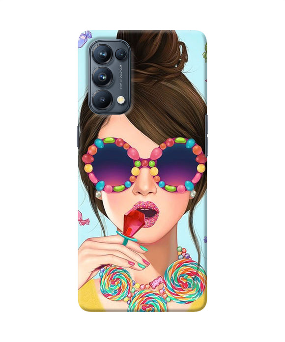 Fashion girl Oppo Reno5 Pro 5G Back Cover