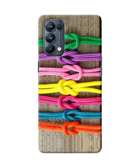 Colorful shoelace Oppo Reno5 Pro 5G Back Cover