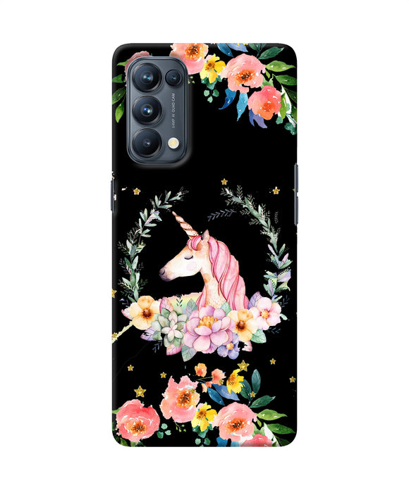 Unicorn flower Oppo Reno5 Pro 5G Back Cover