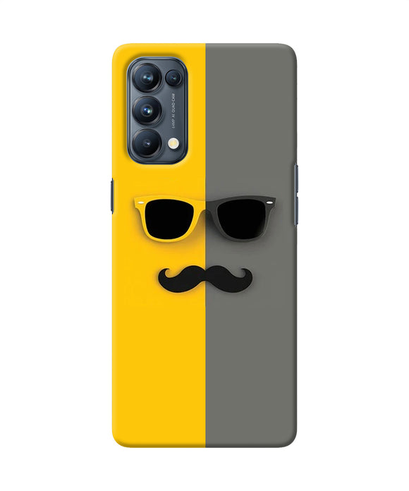 Mustache glass Oppo Reno5 Pro 5G Back Cover