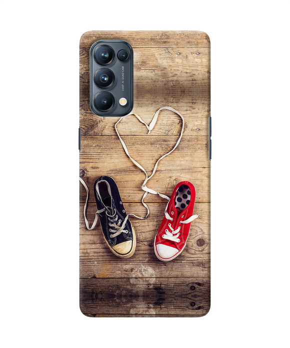 Shoelace heart Oppo Reno5 Pro 5G Back Cover