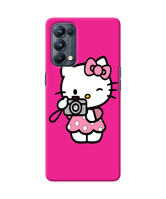 Hello kitty cam pink Oppo Reno5 Pro 5G Back Cover