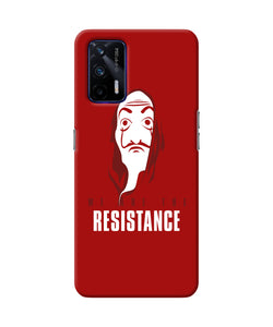 Money Heist Resistance Quote Realme GT 5G Back Cover