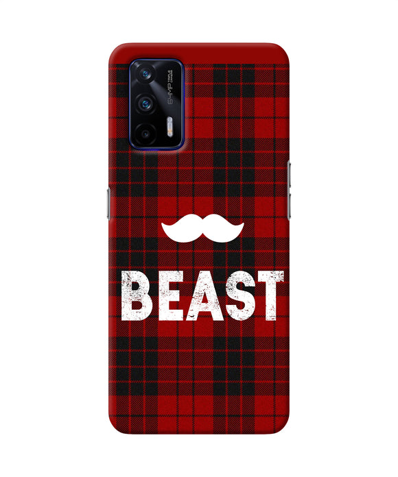 Beast red square Realme GT 5G Back Cover