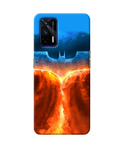 Burning batman logo Realme GT 5G Back Cover