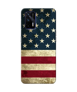 Vintage US flag Realme GT 5G Back Cover