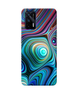 Abstract coloful waves Realme GT 5G Back Cover