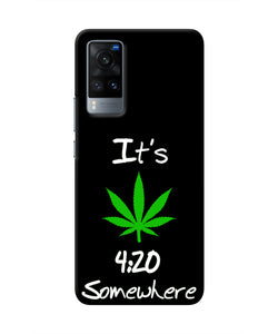 Weed Quote Vivo X60 Real 4D Back Cover