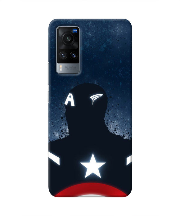 Captain america Shield Vivo X60 Real 4D Back Cover