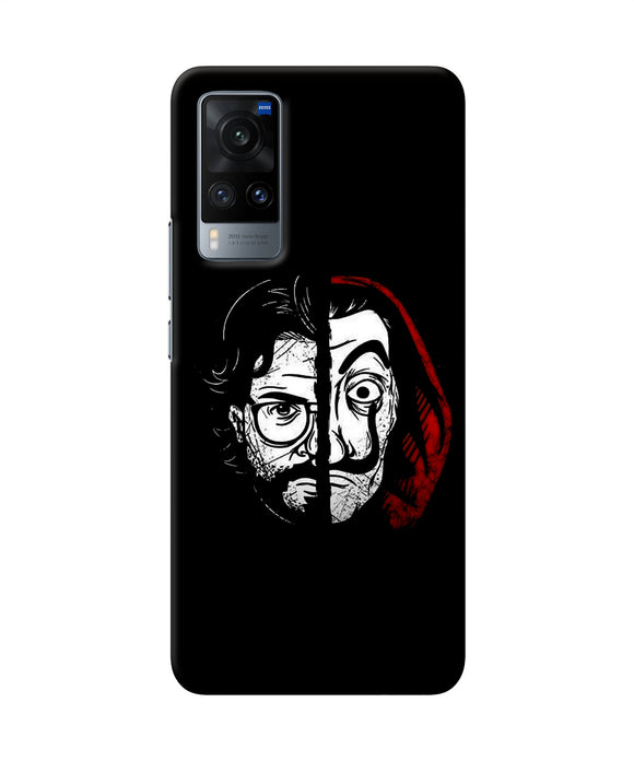 Money Heist Professor Mask Sketch Vivo X60 Back Cover