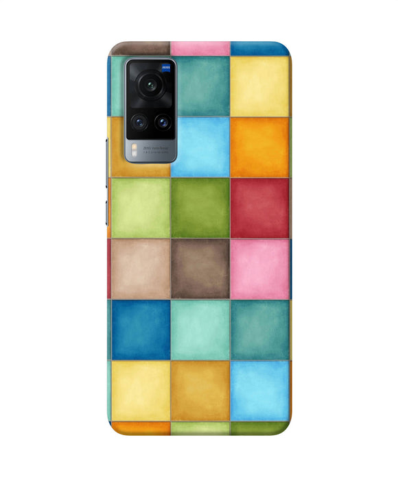 Abstract colorful squares Vivo X60 Back Cover