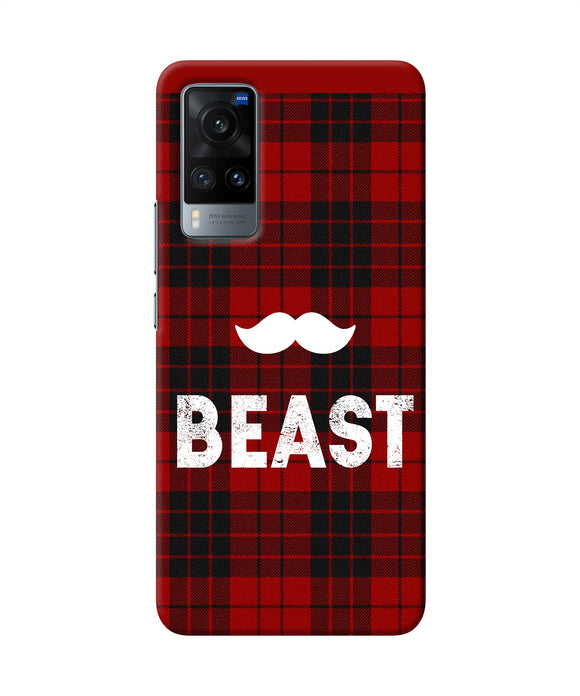 Beast red square Vivo X60 Back Cover