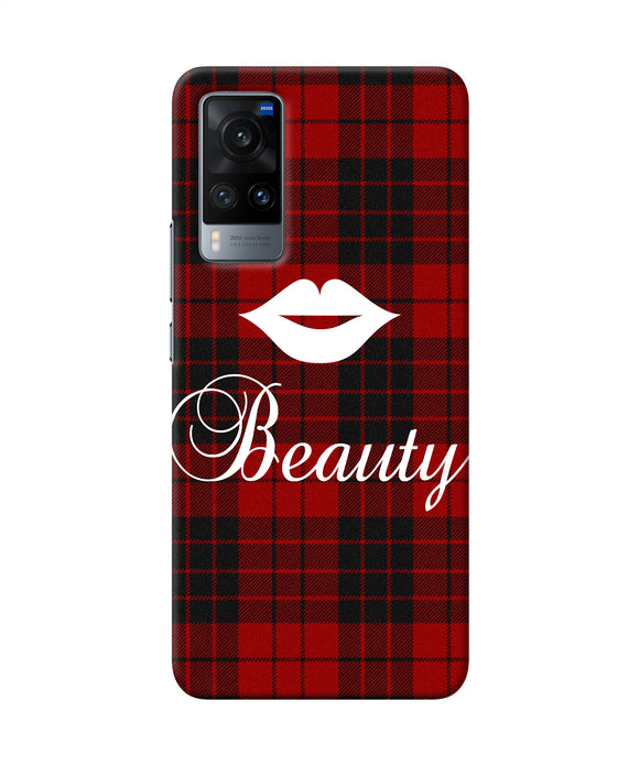 Beauty red square Vivo X60 Back Cover