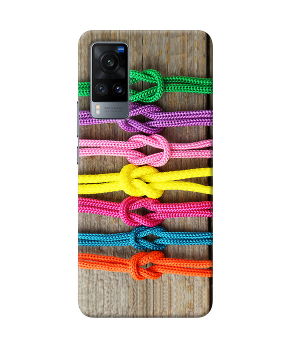 Colorful shoelace Vivo X60 Back Cover