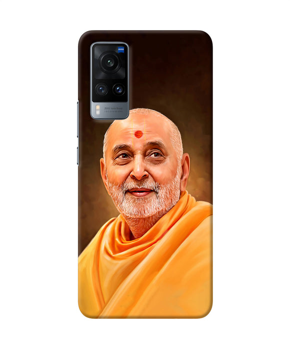 Pramukh swami painting Vivo X60 Back Cover