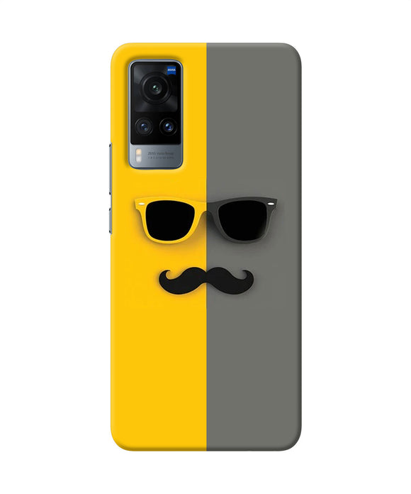 Mustache glass Vivo X60 Back Cover