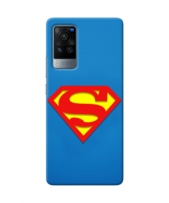 Superman Blue Vivo X60 Pro Real 4D Back Cover