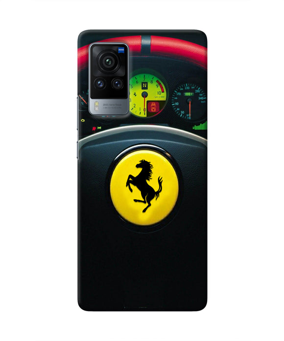 Ferrari Steeriing Wheel Vivo X60 Pro Real 4D Back Cover