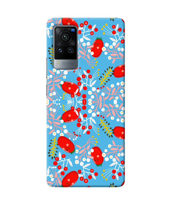 Small red animation pattern Vivo X60 Pro Back Cover