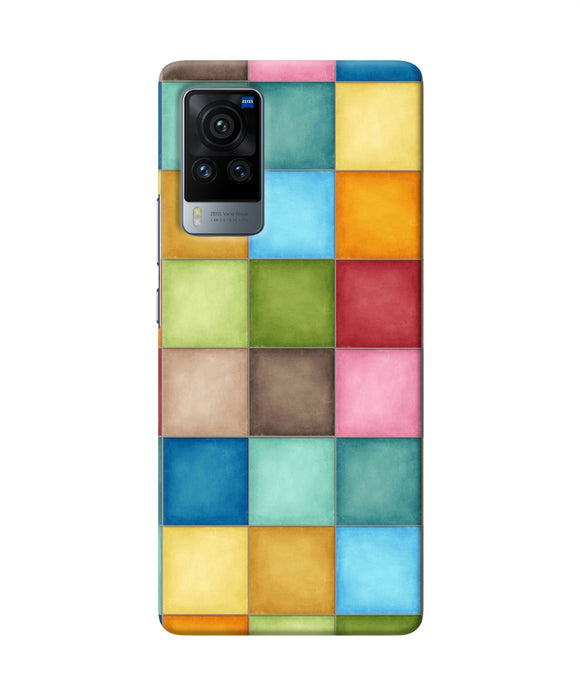Abstract colorful squares Vivo X60 Pro Back Cover