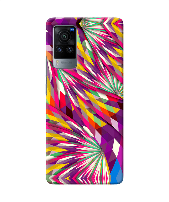Abstract colorful print Vivo X60 Pro Back Cover
