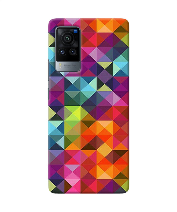 Abstract triangle pattern Vivo X60 Pro Back Cover