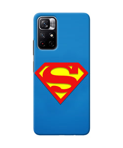 Superman Blue Redmi Note 11T 5G Real 4D Back Cover