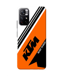 KTM Abstract Redmi Note 11T 5G Real 4D Back Cover