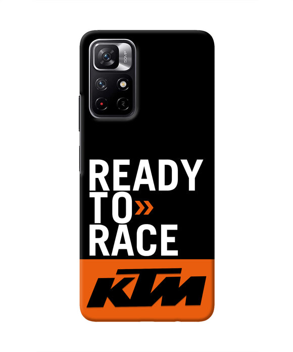 KTM Ready To Race Redmi Note 11T 5G Real 4D Back Cover