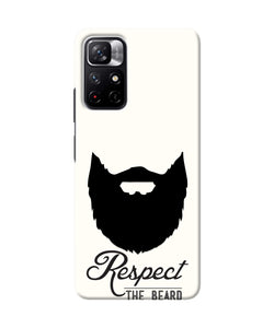 Respect the Beard Redmi Note 11T 5G Real 4D Back Cover