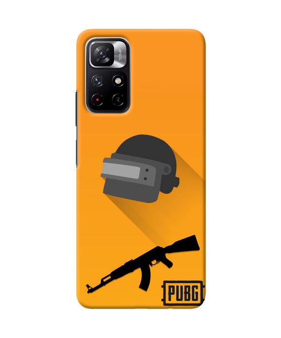 PUBG Helmet and Gun Redmi Note 11T 5G Real 4D Back Cover