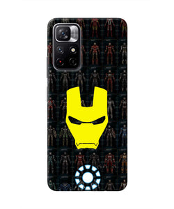 Iron Man Suit Redmi Note 11T 5G Real 4D Back Cover