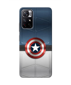 Captain America Suit Redmi Note 11T 5G Real 4D Back Cover