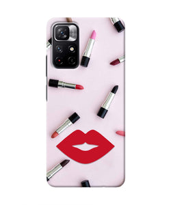 Lips Lipstick Shades Redmi Note 11T 5G Real 4D Back Cover