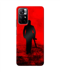 Rocky Bhai with Gun Redmi Note 11T 5G Real 4D Back Cover