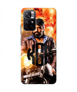 Rocky Bhai on Bike Redmi Note 11T 5G Real 4D Back Cover