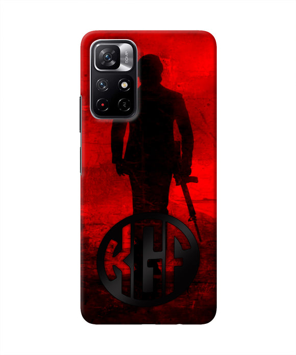 Rocky Bhai K G F Chapter 2 Logo Redmi Note 11T 5G Real 4D Back Cover