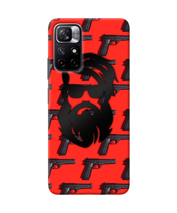 Rocky Bhai Beard Look Redmi Note 11T 5G Real 4D Back Cover