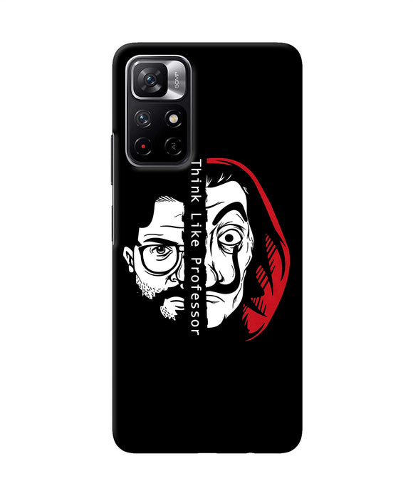 Money Heist Think Like Professor Redmi Note 11T 5G Back Cover