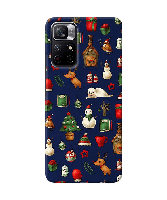 Canvas christmas print Redmi Note 11T 5G Back Cover