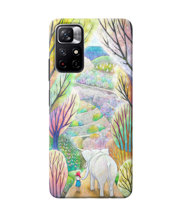 Natual elephant girl Redmi Note 11T 5G Back Cover