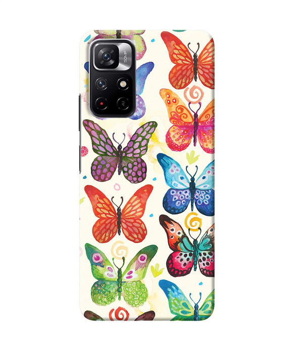 Abstract butterfly print Redmi Note 11T 5G Back Cover