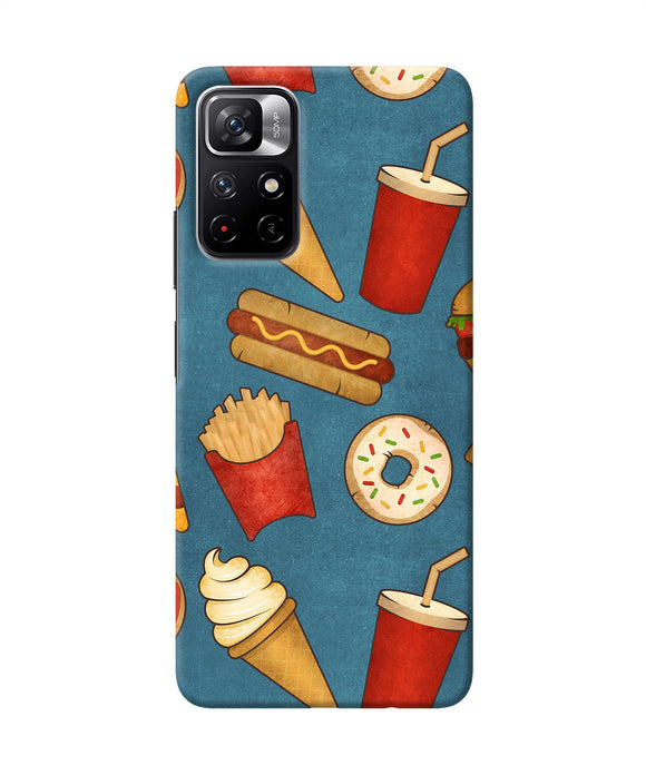 Abstract food print Redmi Note 11T 5G Back Cover