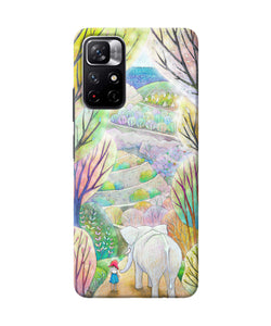 Natual elephant girl Redmi Note 11T 5G Back Cover