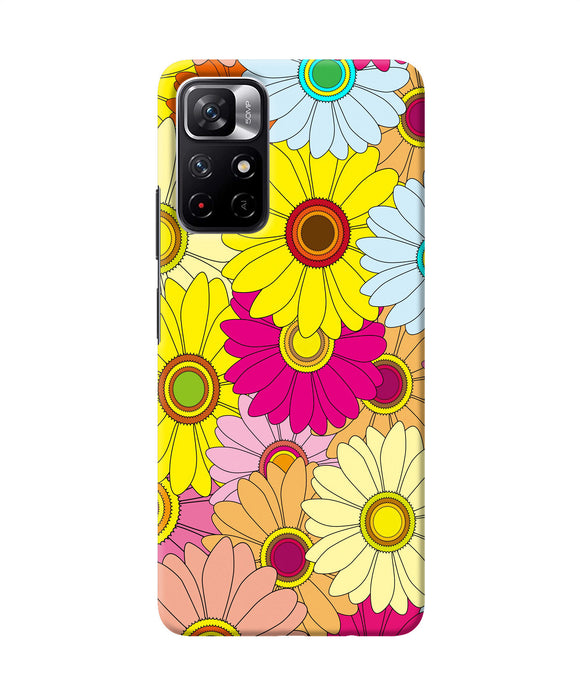 Abstract colorful flowers Redmi Note 11T 5G Back Cover