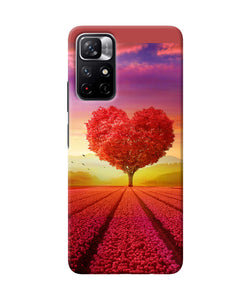 Natural heart tree Redmi Note 11T 5G Back Cover